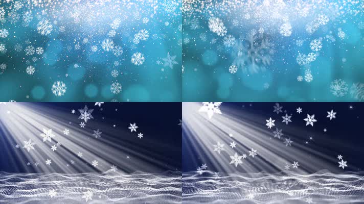 雪落的声音歌曲雪花落下唯美冬天冬季舞台晚会演出演唱演唱会led大屏