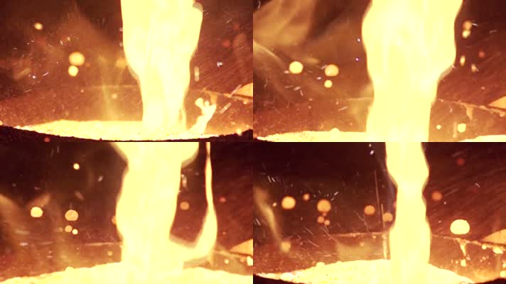 炼钢铁熔炉视频素材