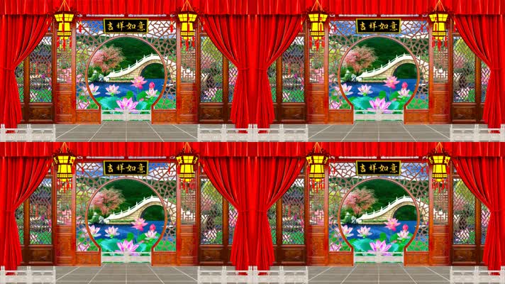 中国风戏曲相声舞台背景02舞台背景