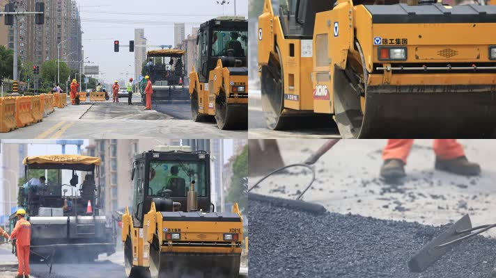 柏油马路铺路沥青压路机