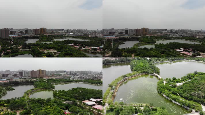 举报侵权 画质检测 沧州 航拍 城市 全景 沧州人民公园
