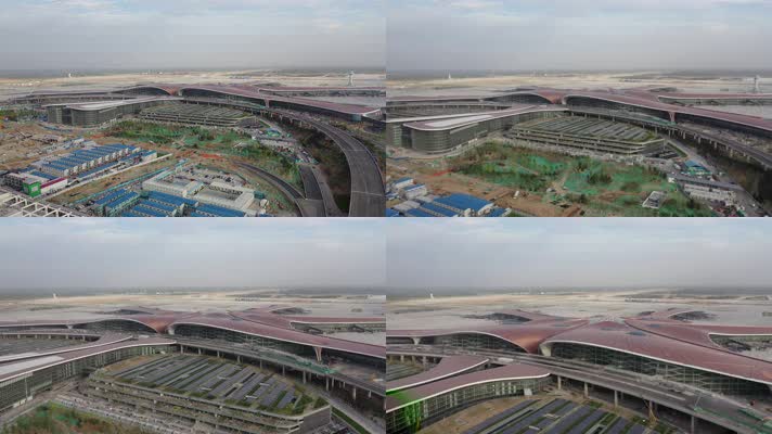 北京大兴机场航拍视频素材