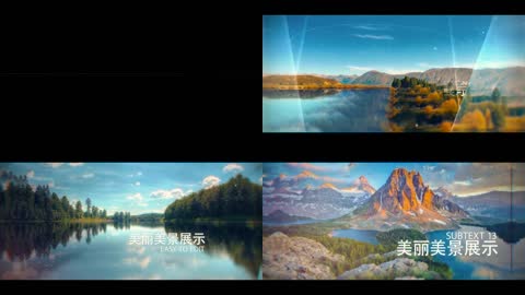 视觉创意旅游度假婚礼相册幻灯片