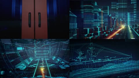 4K大数据传输互联网城市未来发展蓝图