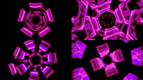 动感粉色隧道穿梭