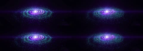 3D粒子漩涡星云星系LED背景
