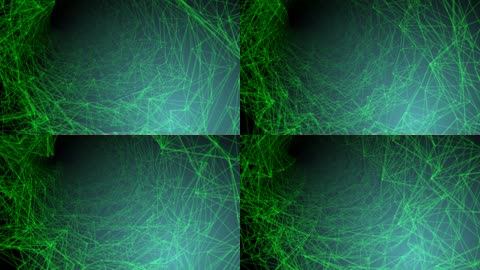 迷幻绿色网状空间隧道LED
