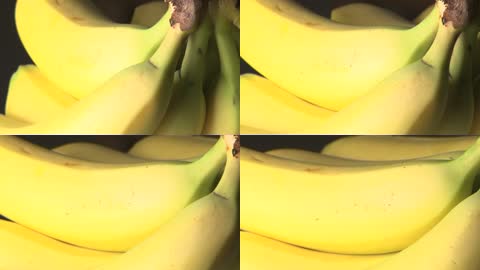新鲜的香蕉特写