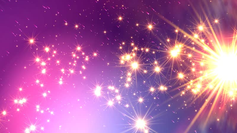 闪闪发光多彩粒子光斑光线背景
