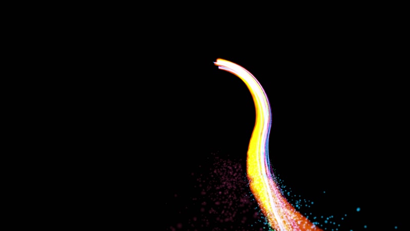 彩色粒子线条转场划屏