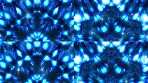 蓝色几何动态舞台背景