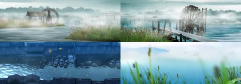 水乡美景晚会演绎背景