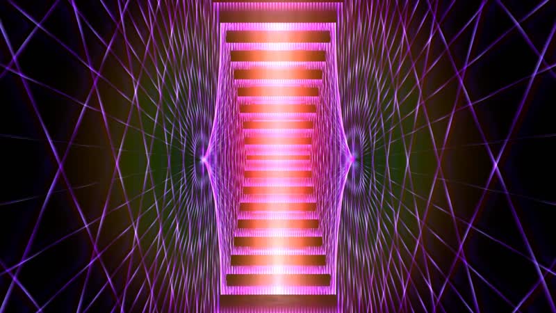 空间感紫色粒子艺术舞台