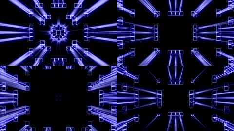 激光节奏爆闪射线vj