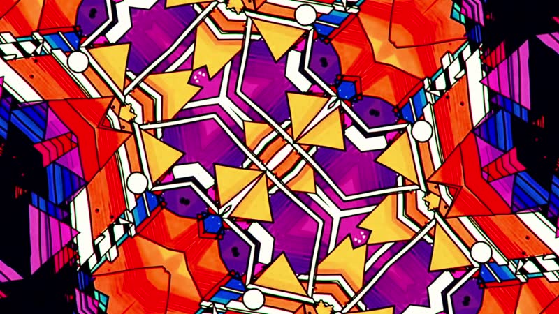 几何色块夜店VJ抽象