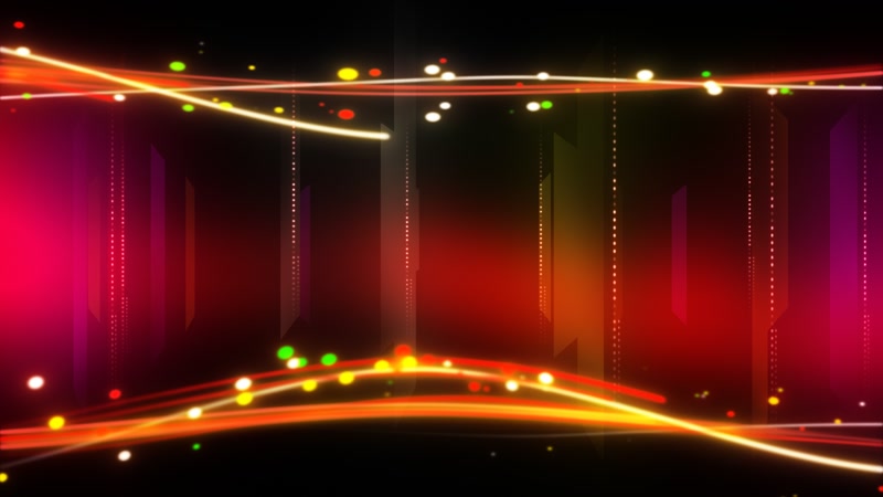 红色粒子炫光幕布效果背景