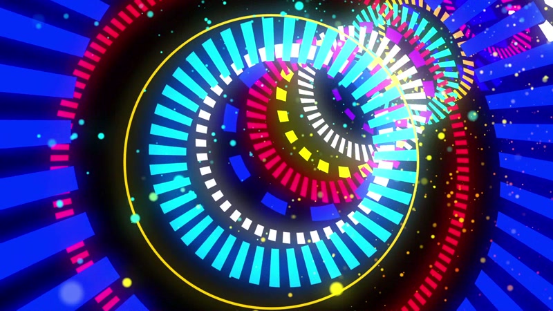 炫彩线条隧道背景