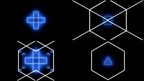 动感几何节奏vj背景