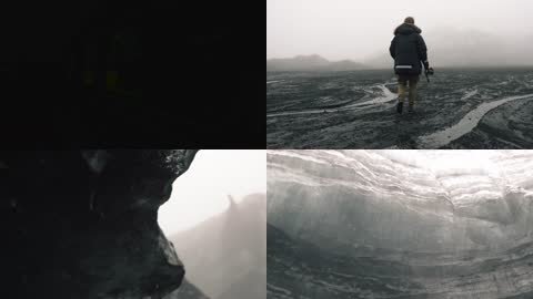4K冰岛冰川洞穴
