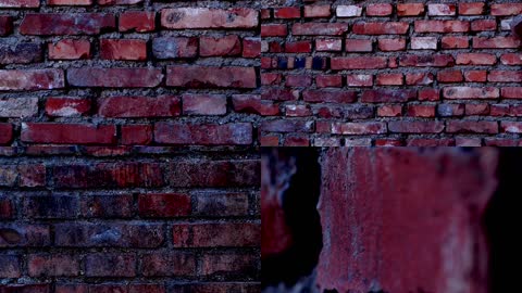 红砖墙背景视频实拍