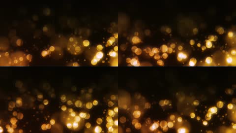 金色粒子光斑合成叠加