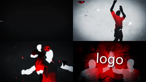 水墨体育足球片头宣传片模版