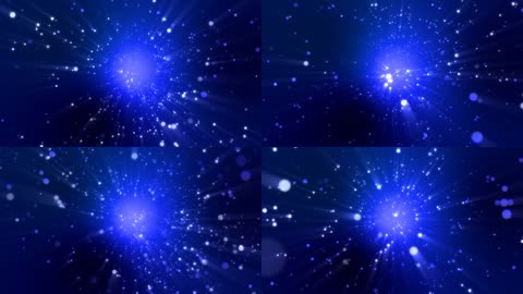 蓝色空间光斑粒子