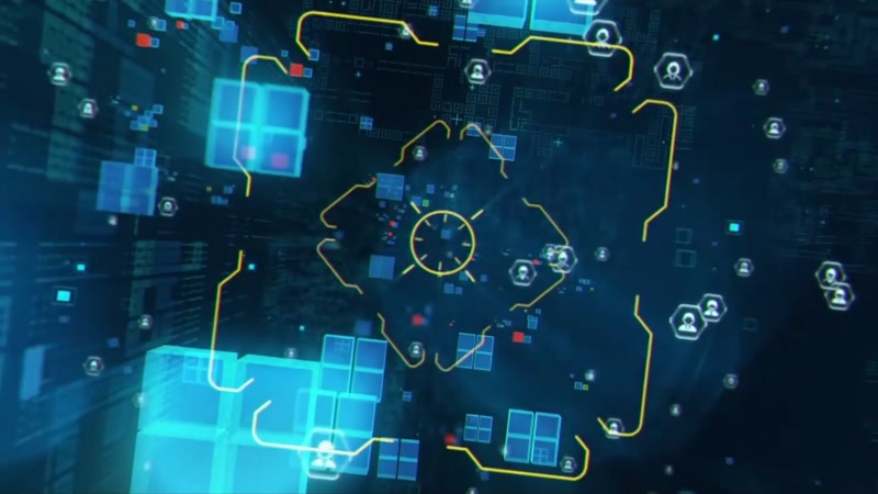 高科技粒子区块链信息传输