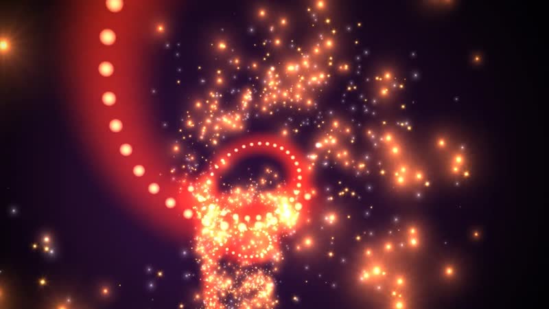 唯美金色粒子舞动背景