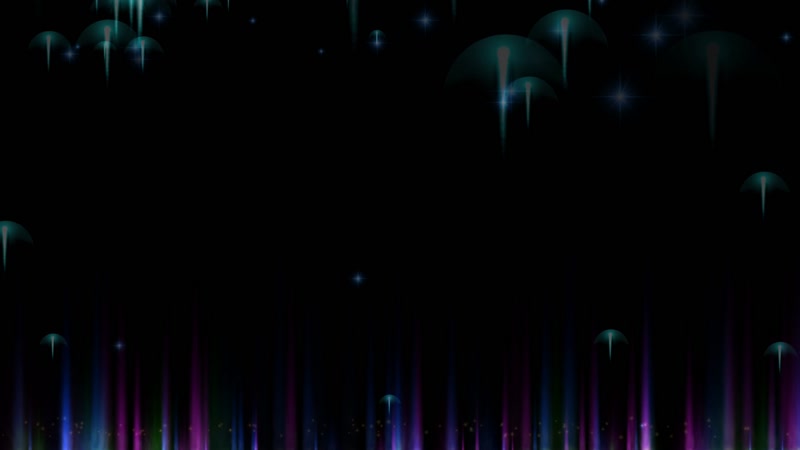 4K漂浮的荧光水母灯光舞台