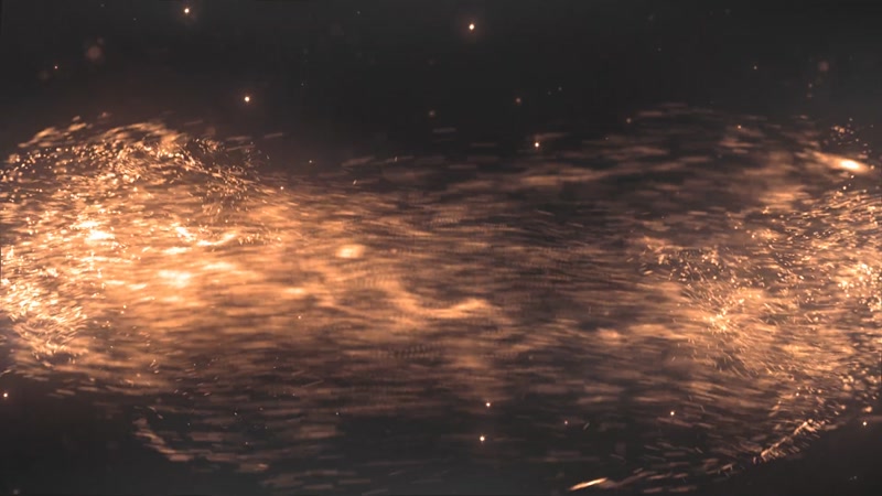 炫酷粒子风沙光效LOGO片头演绎模版