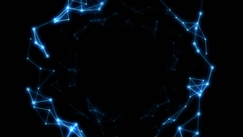 科幻点线光影隧道穿梭