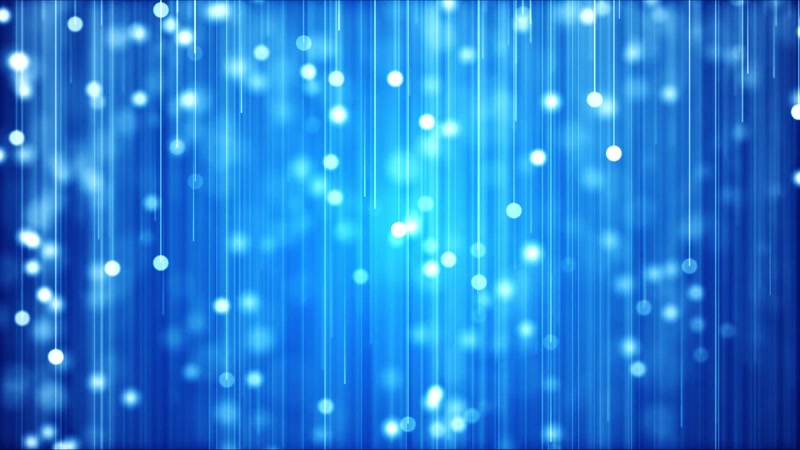 蓝色粒子光斑掉落抒情唯美背景