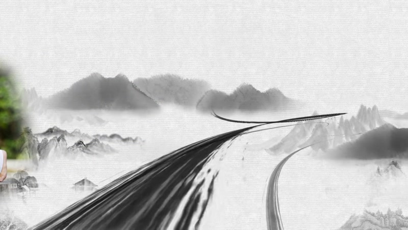 中国风水墨穿梭片头开场AE模版 中国风水墨穿梭片头开场AE模版