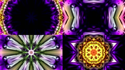 向日葵夜店VJ灯光万花筒