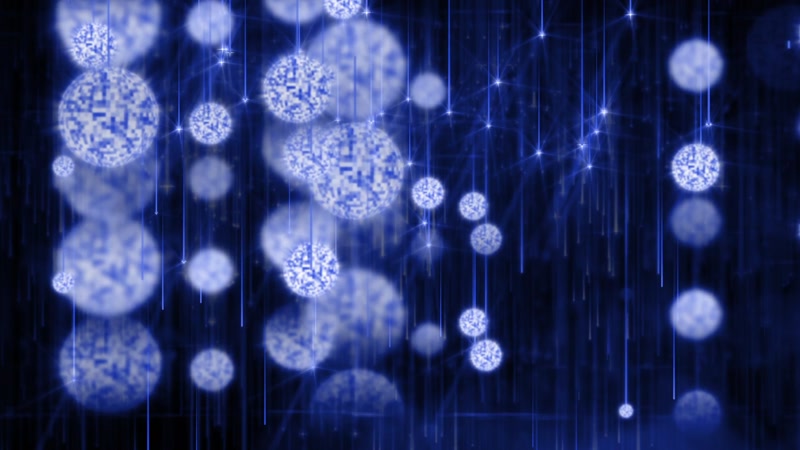 粒子水晶球掉落抒情背景