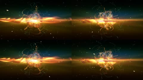 金色火焰粒子舞台演出庆典LED