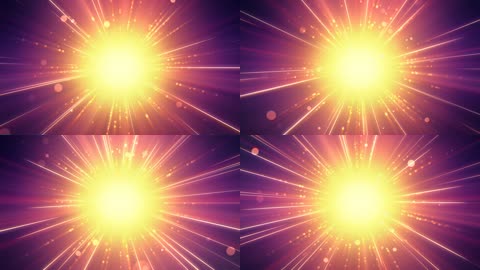 金色放射性粒子光线