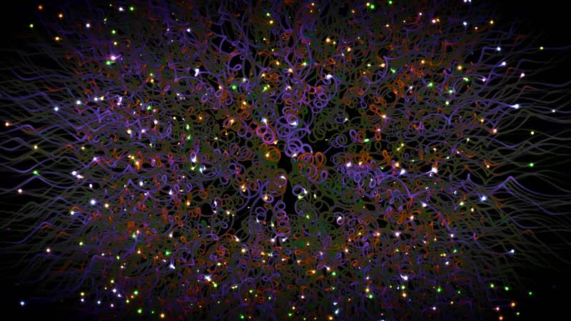 奇幻粒子生长蔓延背景