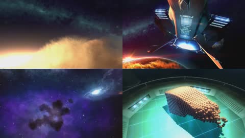 宇宙未来飞船C4D动画作品