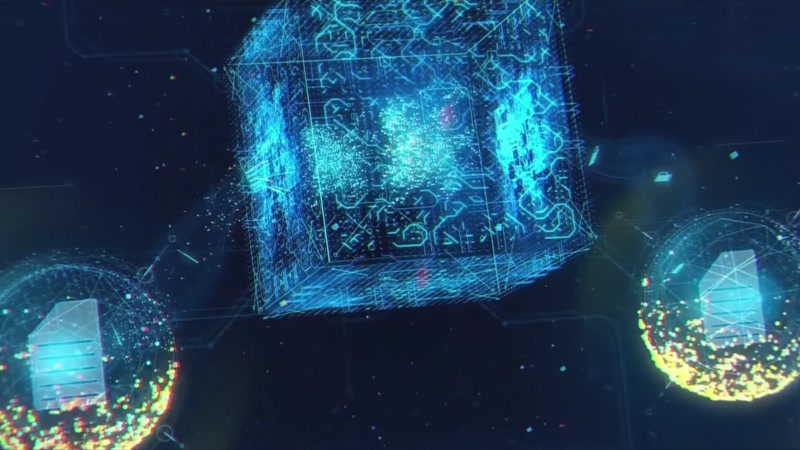 区块链高科技粒子