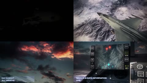 3D模战斗机全覆盖作战区域CG宣传片