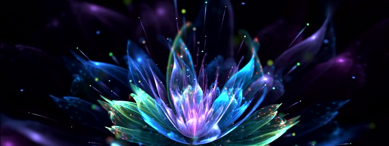 粒子梦幻花朵绽放效果背景