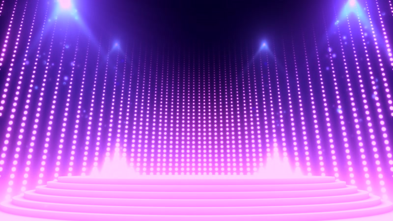 粉色瀑布灯光秀