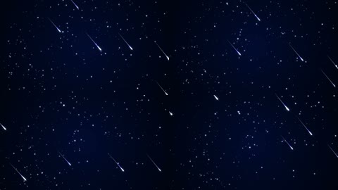 流星雨和星空梦幻背景