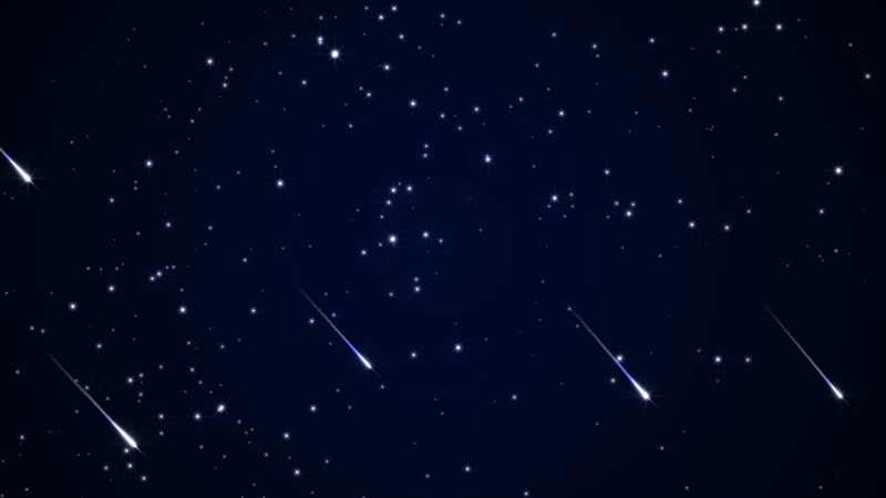 流星雨和星空梦幻背景