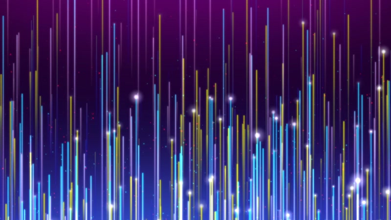 七彩粒子光芒上升背景