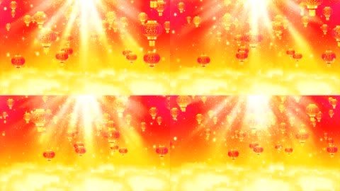 喜庆黄金灯笼万福灯笼背景