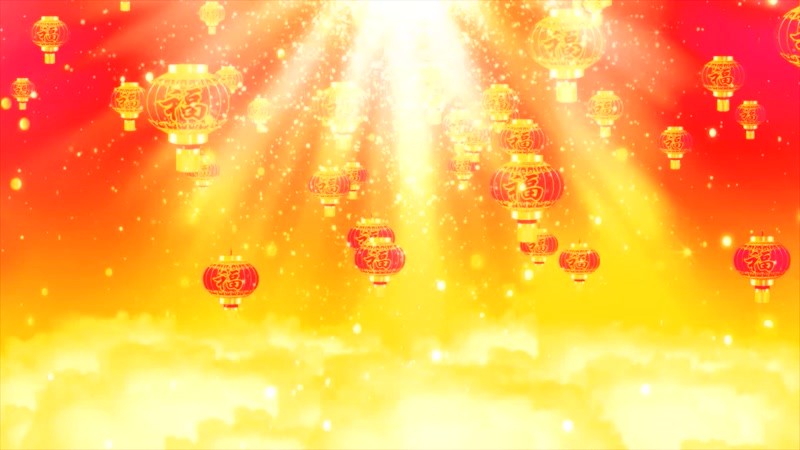 喜庆黄金灯笼万福灯笼背景