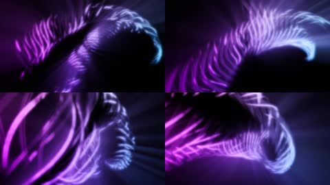 梦幻粒子线条光斑